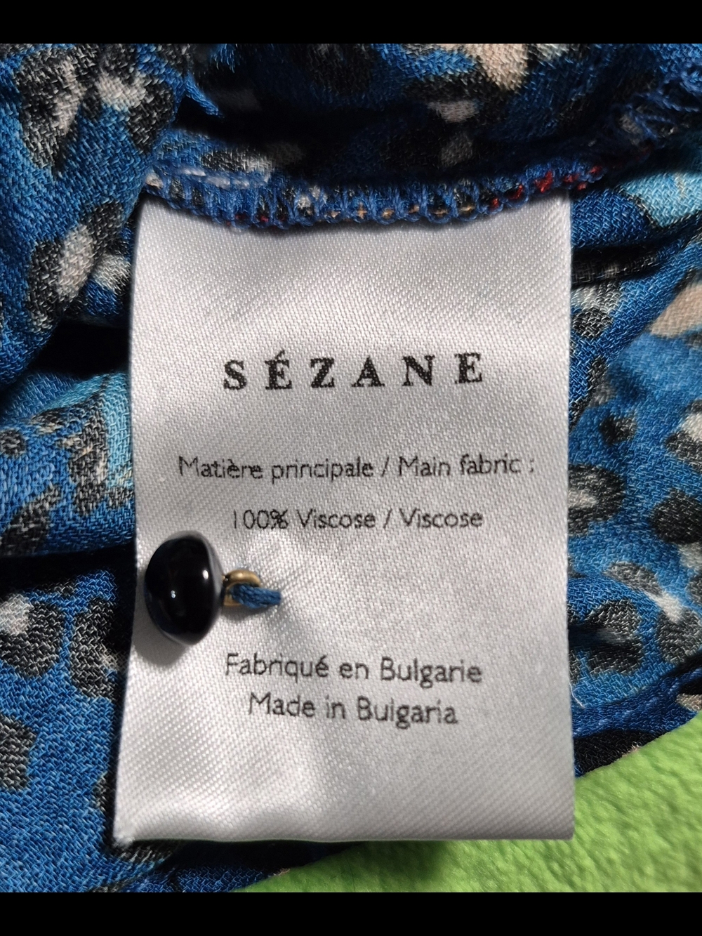 Blouse Cherry (Fleur Leopard Canard) - Picture 3 of 4
